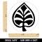 Intricate Leaf Design Self-Inking Rubber Stamp for Stamping Crafting Planners